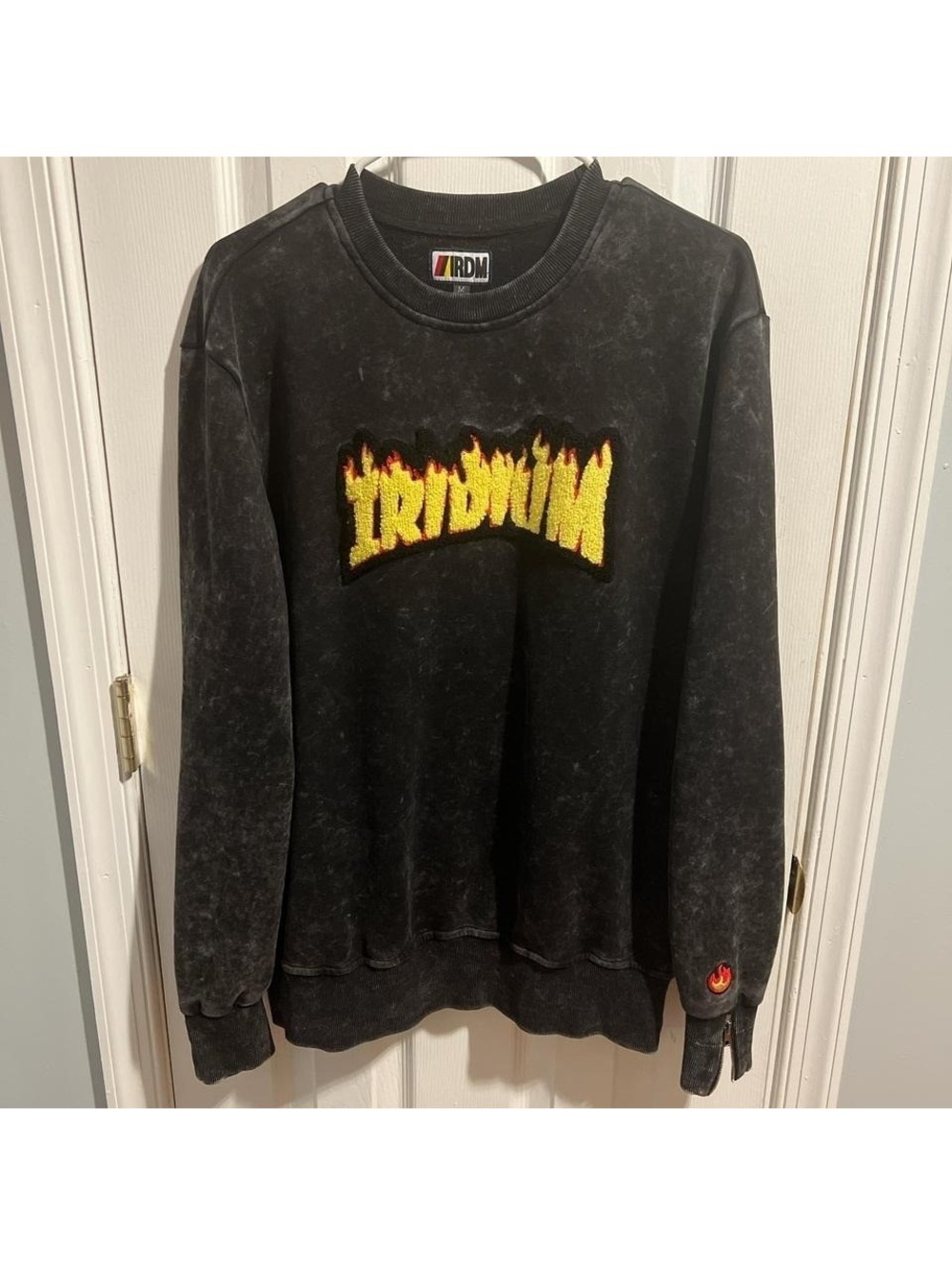 IRIDIUM FLAME CREWNECK SWEATSHIRT MEN MEDIUM